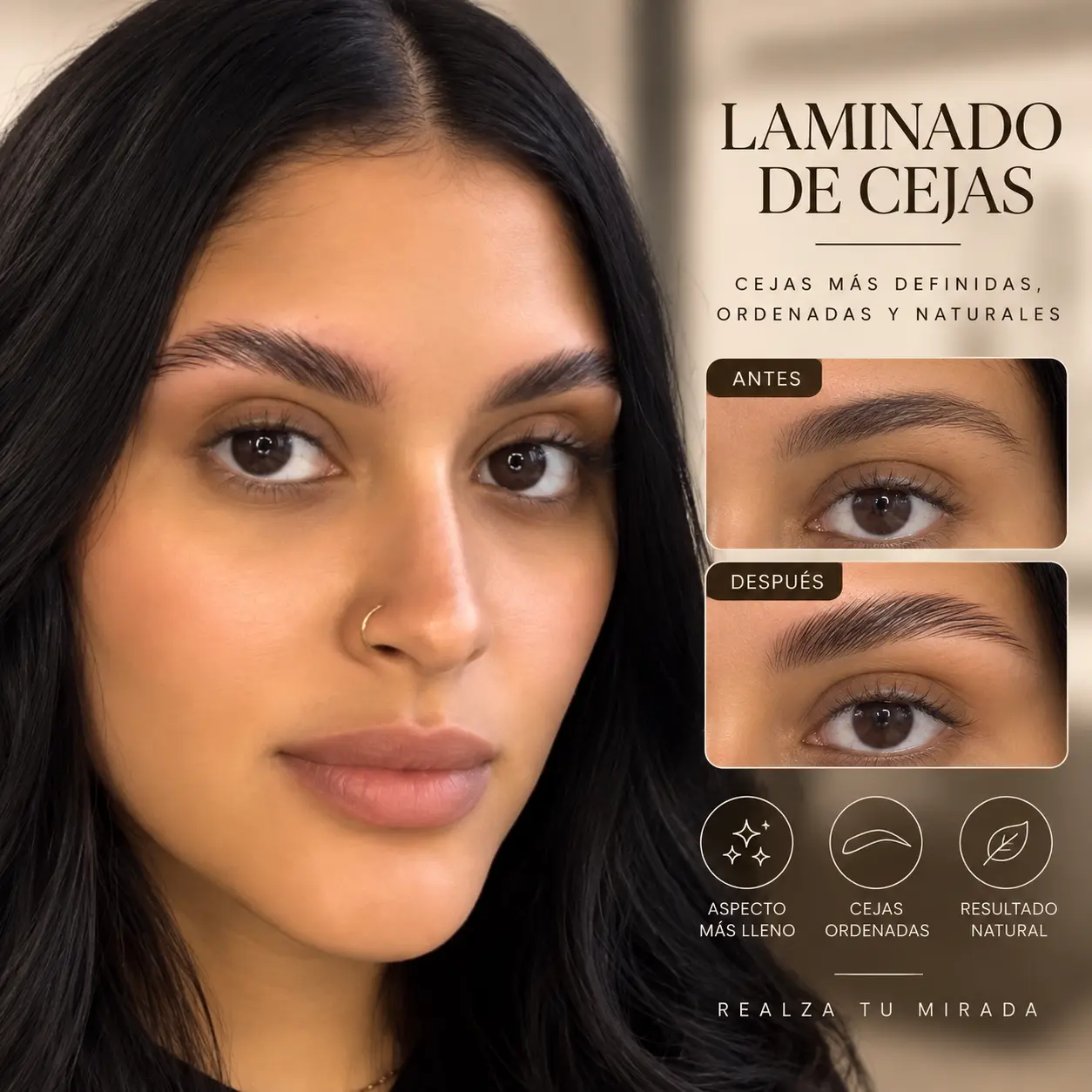 Laminado de Cejas en Bella Salon by Arlene López, Caguas